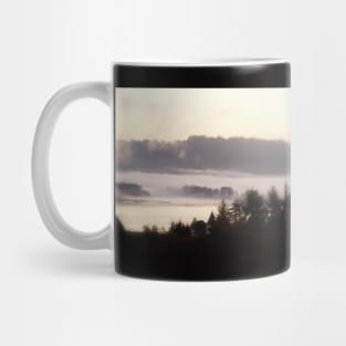 foggy sunrise over the Columbia River 2 Mug